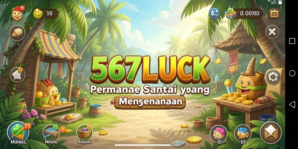 Screenshot gameplay 567LUCK yang memikat dan santai.