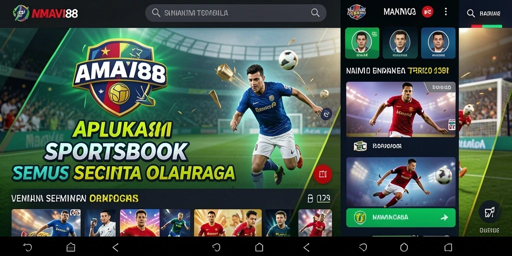 Tampilan utama AMAVI88 menampilkan berbagai opsi taruhan olahraga