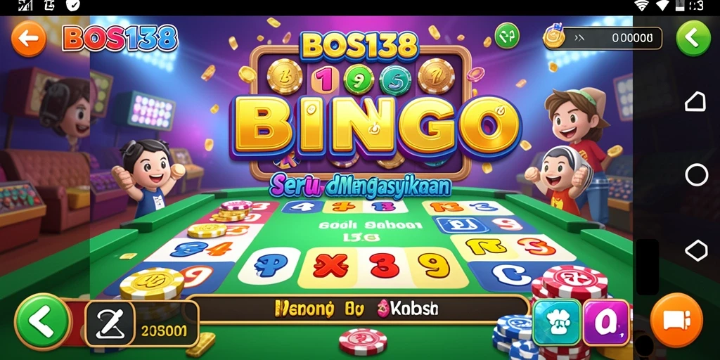 Tampilan seru dan mendebarkan dari gameplay Bingo di BOS138.