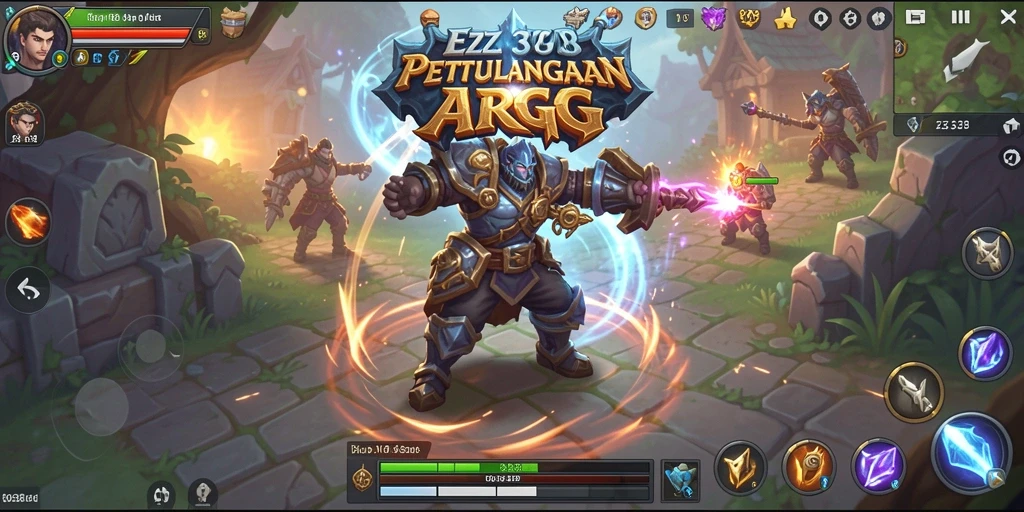 Tampilan gameplay menegangkan di dunia fantasi ARPG.