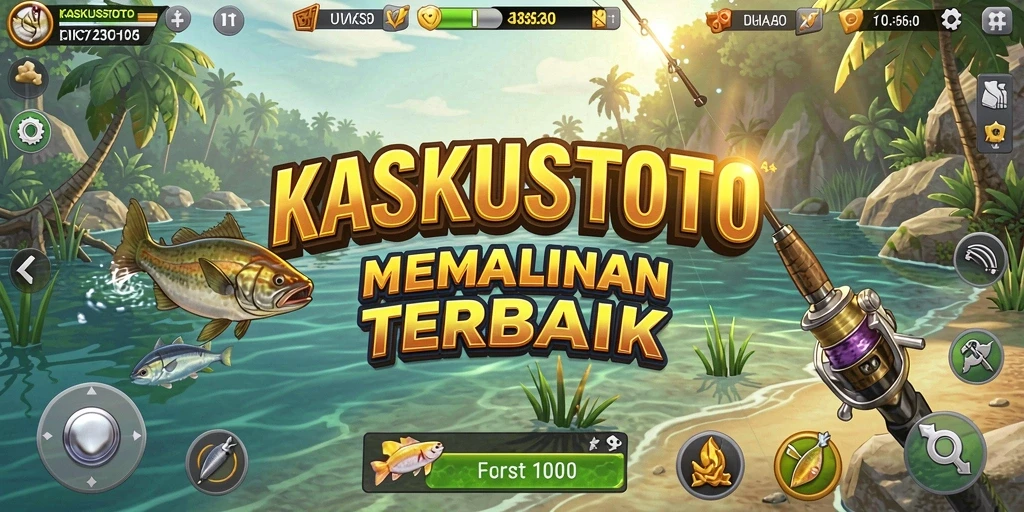 Tampilan gameplay KASKUSTOTO saat mengejar ikan besar.