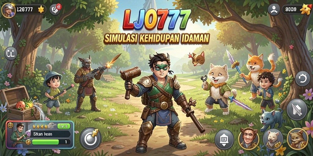 Screenshot gameplay LJO777 yang menunjukkan pengalaman simulasi yang mendalam.
