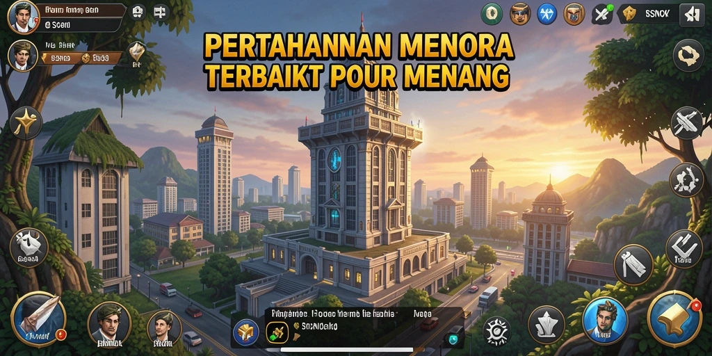 Tampilan gameplay seru dalam RSNOK Tower Defense.