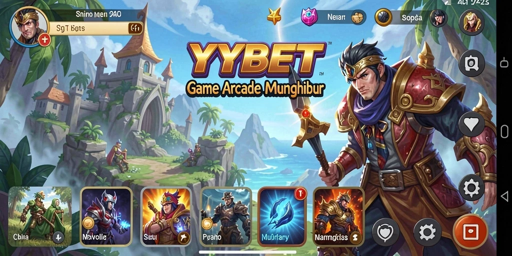Tampilan gameplay mengasyikkan dari YYBET, penuh warna dan tantangan.