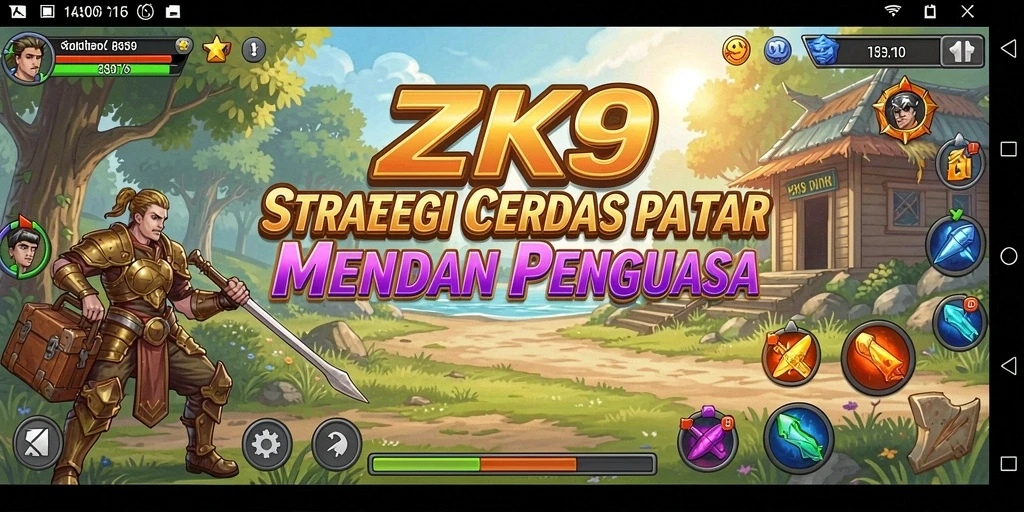 Screenshot menunjukkan aksi gameplay ZK9 yang menarik dan strategis.